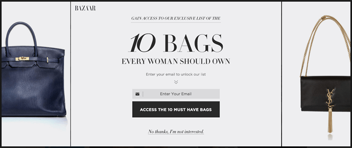 Fashion-exit-intent