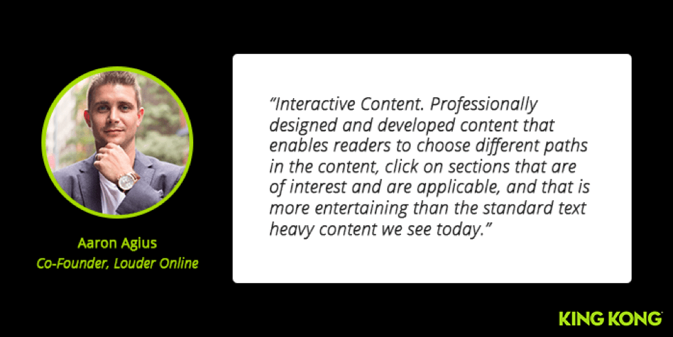 Aaron Agius Interactive Content