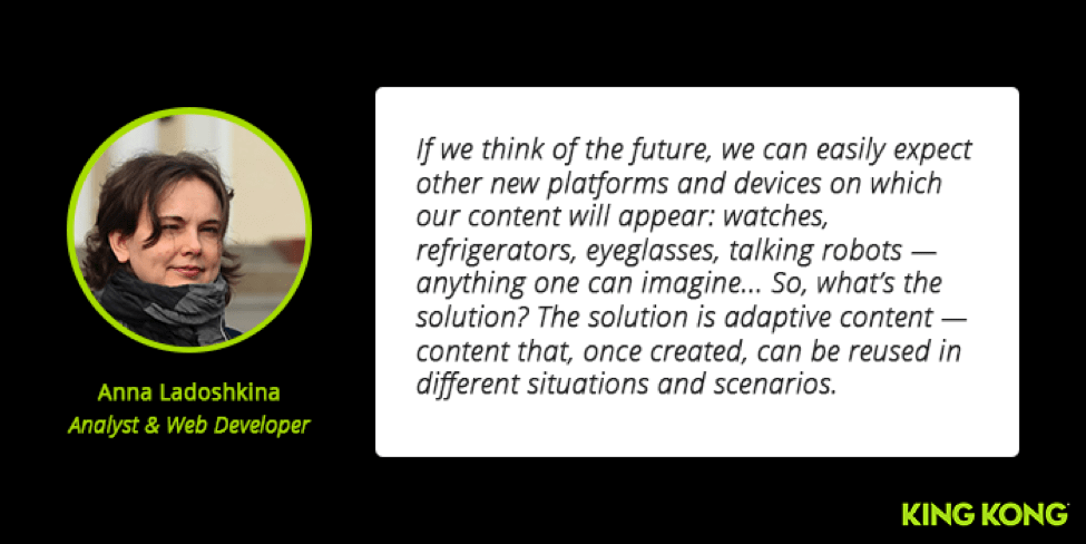 Anna Ladoshkina Quote Adaptive Content