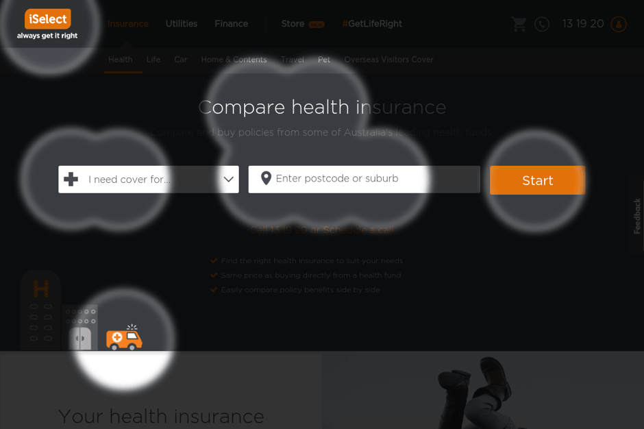Compare Insurance Page Attention Map