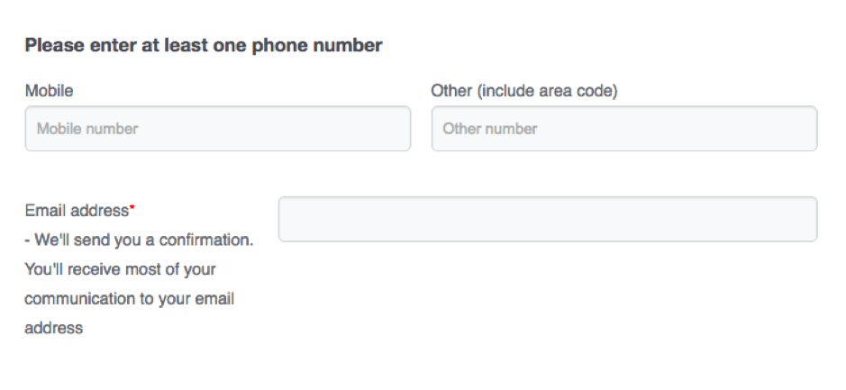 E-mail Marketing Form