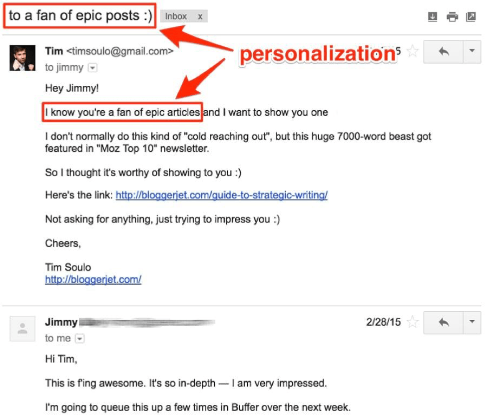 Email Personalization