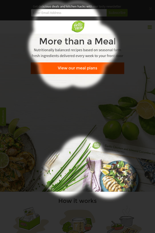 Mobile Homepage Attention Map