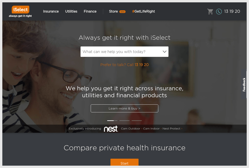 New homepage