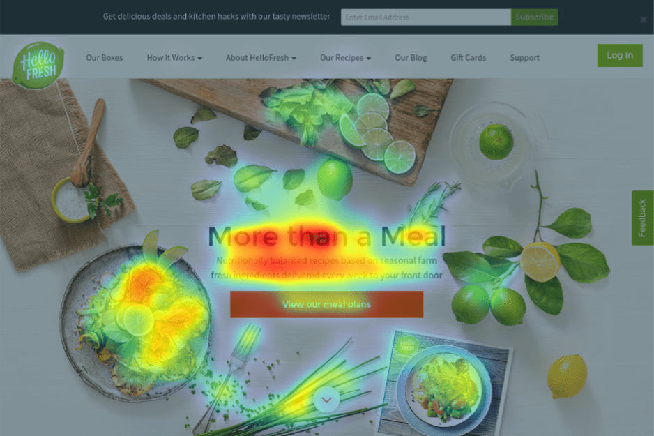 Homepage Heatmap