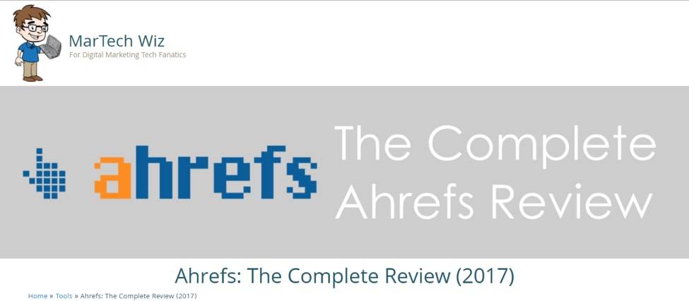 Martech Wiz Ahrefs Review