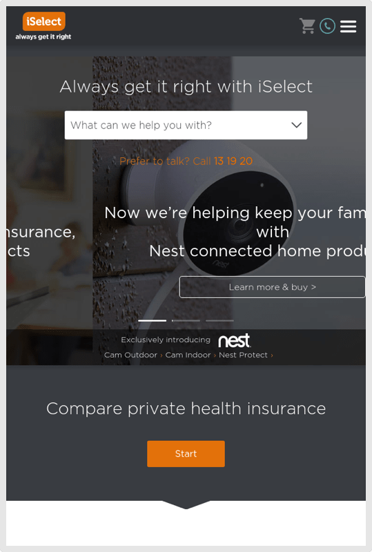 mobile home page