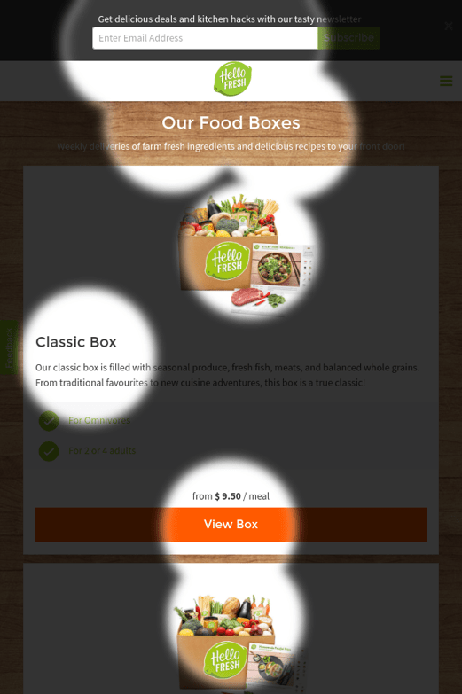 Mobile Select a Box Size Attention Map