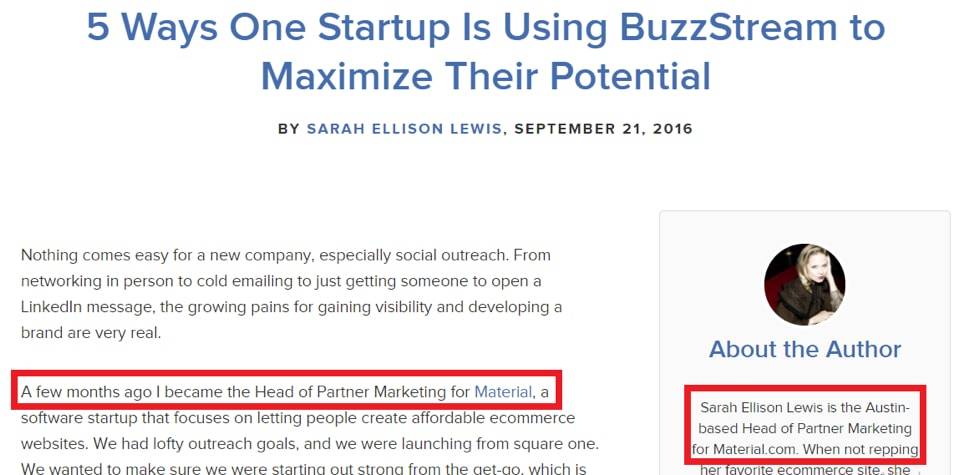 Personal Buzzstream Case Study