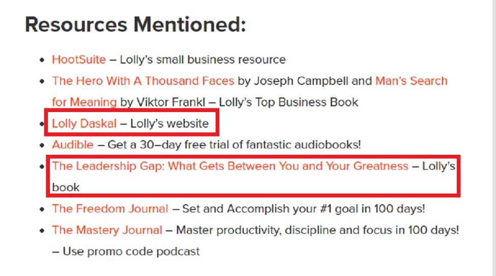 Podcast Mentions