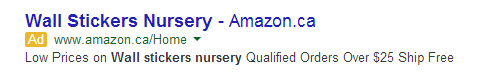 Ad without Ad Extensions