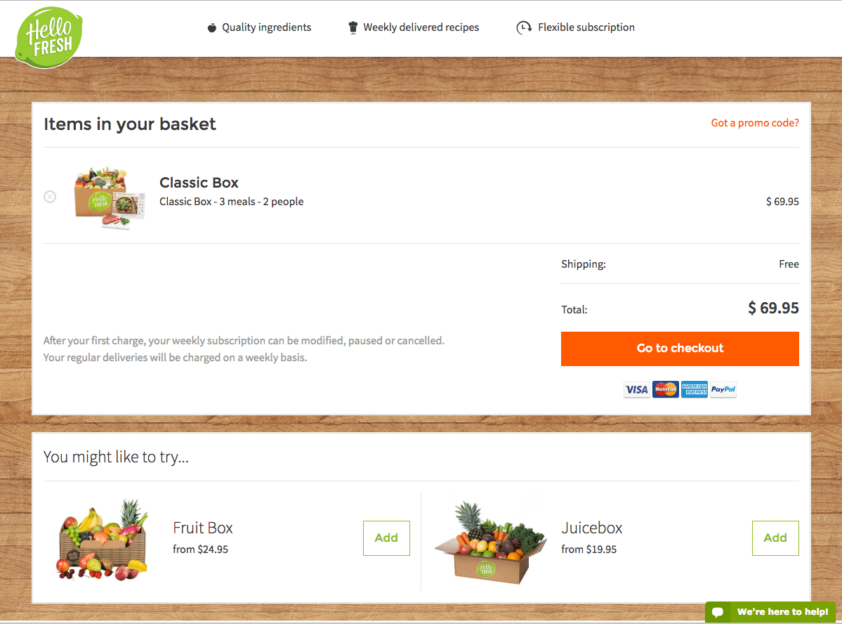 HelloFresh Basket