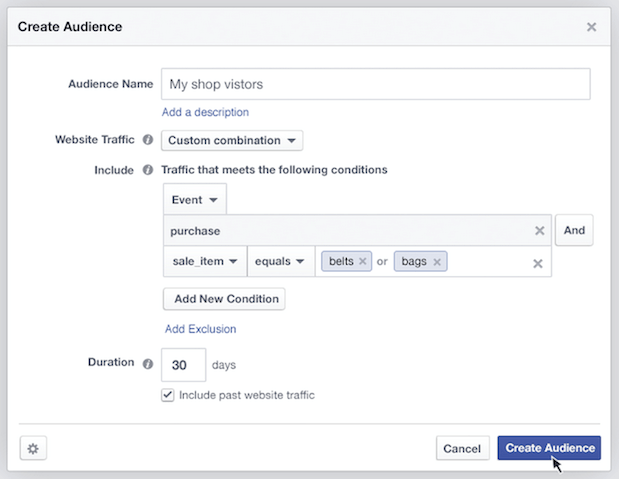 Facebook ads custom audiences