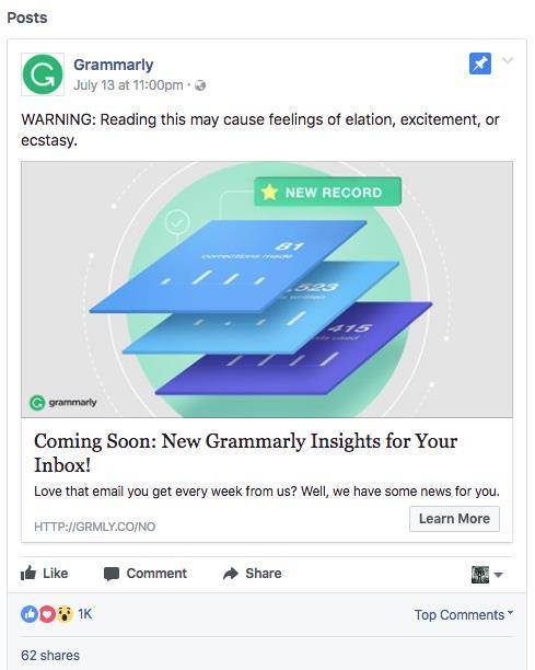 facebook pinned post