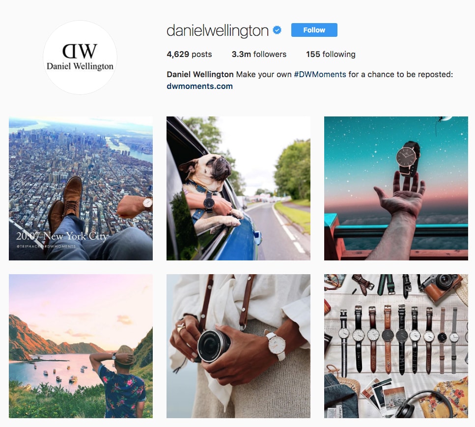 Daniel Wellington Instagram