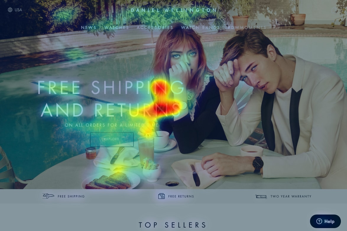 Desktop Home Page Heat Map
