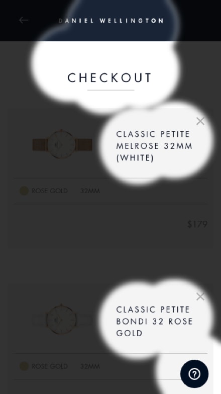 Mobile Checkout Attention map