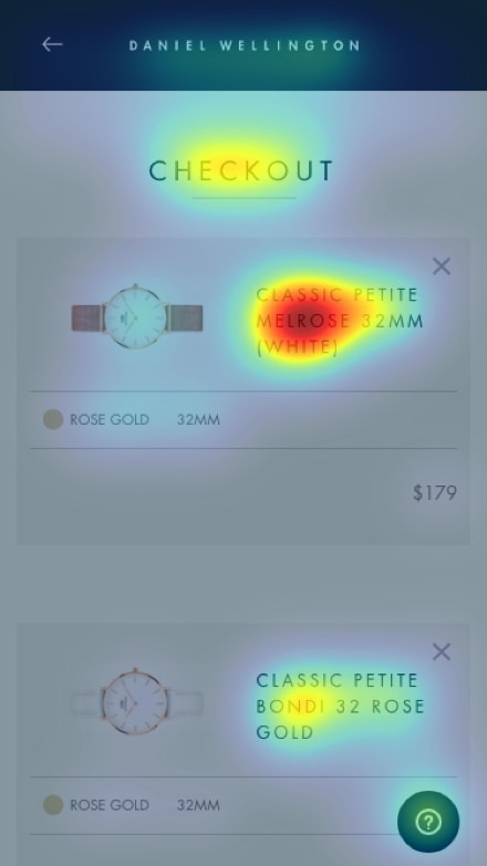 Mobile Checkout Heat Map