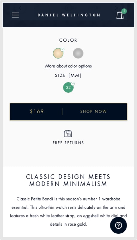 Mobile Product Page 2