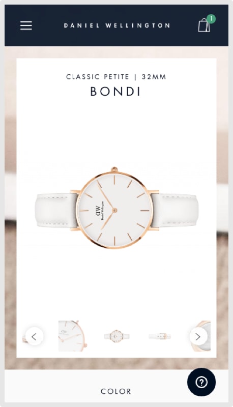 Mobile Product Page