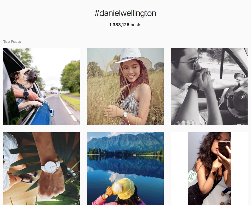 hashtag daniel wellington