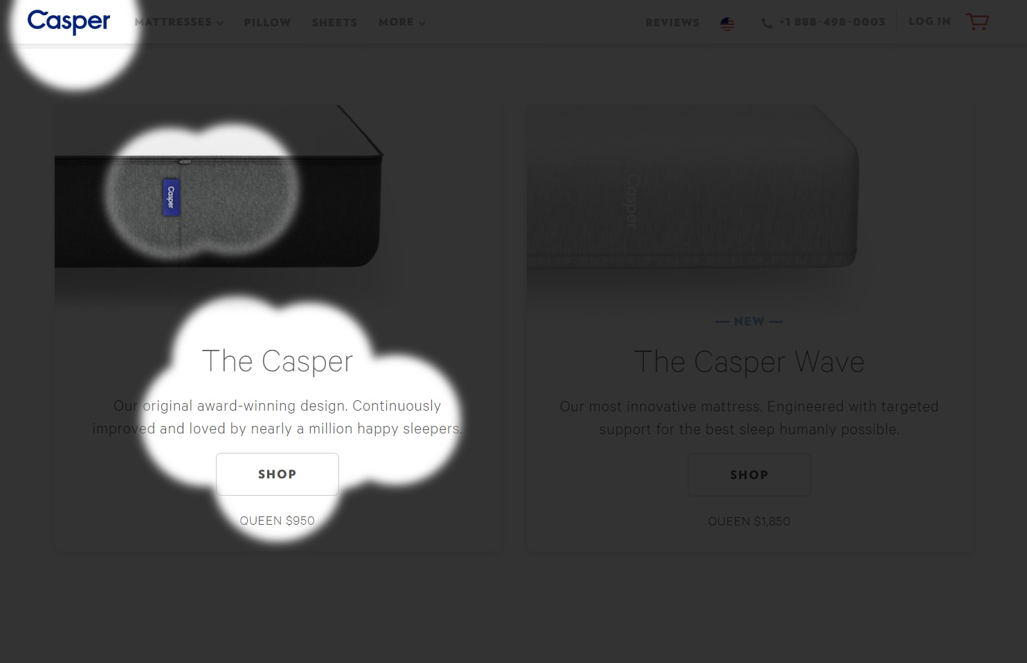 product page attention