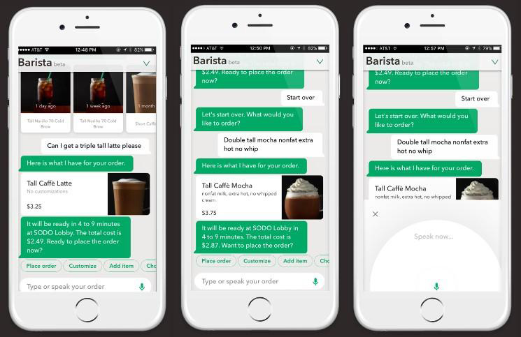 Starbucks Barista bot sales chat